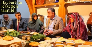 Bayburt'un lezzetleri Hasan Erkovan Kültür Evi'nde tanıtıldı